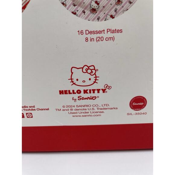 Hello Kitty Holiday Party Christmas Paper Tableware Party Set! NEW In Box 2024 - Picture 6 of 9